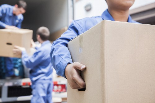 House removal team preparing a Streatham home move